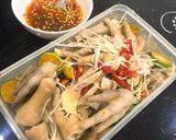 Hình bước làm 4 của món Chân Gà xả tắc