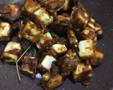 A picture of step 4 of Paneer 65.