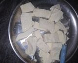 A picture of step 1 of Chilli Paneer.