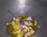 A picture of step 2 of Chaulai aur moong dal ki sabji.