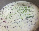 A picture of step 3 of Mushroom mattar curry with coconut flavour.