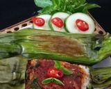 Foto langkah ke 4 dari resep Nasi Bakar Ikan Kecap Pedas Kemangi.
