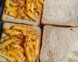 A picture of step 2 of Indo Italian Sandwich.