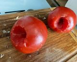Une image de l'étape 8 de Salade de pâtes au saumon, tomates, oignon rouge et feta.