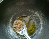 A picture of step 3 of Spicy egg sunrise.