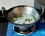 A picture of step 3 of Falhari Sabudana Chiwda.