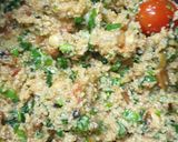 A picture of step 2 of Couscous with Eggplant and Almonds.