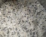 A picture of step 1 of Khichdi (Urad Dal Khichdi).