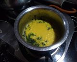 A picture of step 2 of Dal methi.