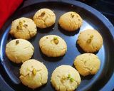 A picture of step 5 of Nankhatai cookies.