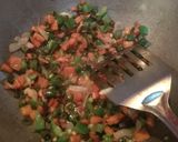 A picture of step 2 of Manchurian hakka noodles.
