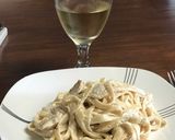 Foto del paso 5 de la receta: Fetuccini con pollo 🐔