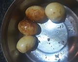 আলু বেগুন দিয়ে ডিমের ঝোল(aloo begun diye dimer jhol recipe in bengali) রেসিপি ধাপ - 1 ছবি