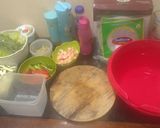 Foto langkah ke 3 dari resep Vietnam spring roll isian udang rebus.
