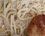 Foto del paso 6 de la receta: Tortitas de pollo servidas con Pasta "Cacio e Peppe"