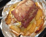 Foto del paso 6 de la receta: Lomo de cerdo relleno y patatas al vino