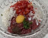 A picture of step 1 of Albondigas (Mexican Meatballs).