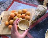 Une image de l'étape 1 de Tarte amande abricot.
