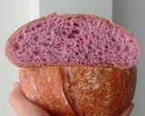 Foto langkah ke 21 dari resep Ubi Ungu Jinten Hitam Sourdough Bread.