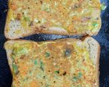 A picture of step 4 of Sattu Bread Vegetable Chilla.