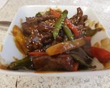 A picture of step 8 of Sweet & Sticky Beef Strips 😀.