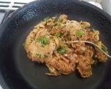 A picture of step 1 of Mutabbaqa (not crunchy version).