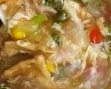 A picture of step 5 of Schezwan soup.
