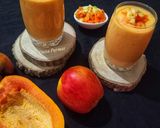 A picture of step 5 of Apple Papaya Smoothie.