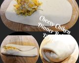 A picture of step 2 of 🥟Cheesy Chicken Dinner Rolls🥟.