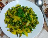 हरे मटर और आलू की घुघनी Hare Matar ki ghughni रेसिपी चरण 6 फोटो