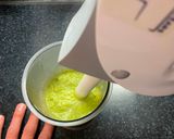 Mentás zöldborsófőzelék fasírttal recept fázis 5 fotója