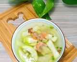 Hình bước làm 4 của món Canh bầu nấu tôm khô
