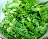 Hình bước làm 1 của món Canh khoai mỡ nấu tép khô thịt xay