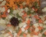 A picture of step 2 of Veg Pulao.