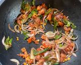 A picture of step 4 of Mysore style Masala Dosa.