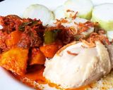 Foto langkah ke 3 dari resep Lontong Opor ayam.