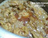 A picture of step 4 of Bazar wali(thelay wali biryani).