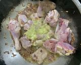 A picture of step 2 of Delicious white chicken karahi serve with chupri chapati.