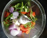 A picture of step 1 of Mixed Vegetables Roll.