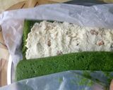 A picture of step 10 of Palak Paneer roll.