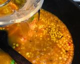 A picture of step 4 of Dhaba style chane ki daal.