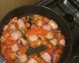 A picture of step 1 of Dinner boiled rice and sausage straw #favorite Easter dish.