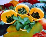 A picture of step 1 of Herbed Basil Pasto and Basil Pasto yummy vegetable rice.