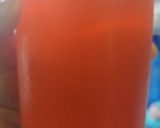 A picture of step 3 of Rooh Afza orange tang.