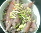 Hình bước làm 1 của món Mực hấp