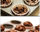 Foto langkah ke 8 dari resep Muffin coklat super nyoklat,NO MIXER hasil tinggi menjulang alias High Dome! XD.