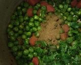 A picture of step 2 of Matar gajer ghugri.