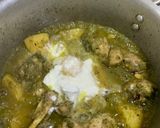 A picture of step 4 of Green Chicken Biryani.