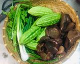 Hình bước làm 1 của món Canh khổ hoa dồn thịt
