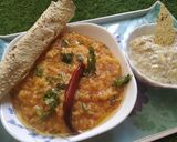 स्पाइसी दाल खिचड़ी विथ पंपकिन रायता (Spicy dal khichdi with pumpkin raita recipe in hindi) रेसिपी चरण 9 फोटो